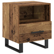 Comodino | Armadio da Notte | Mobiletto da notte con cassetto Legno vecchio 40 x 35 x 47,5 cm