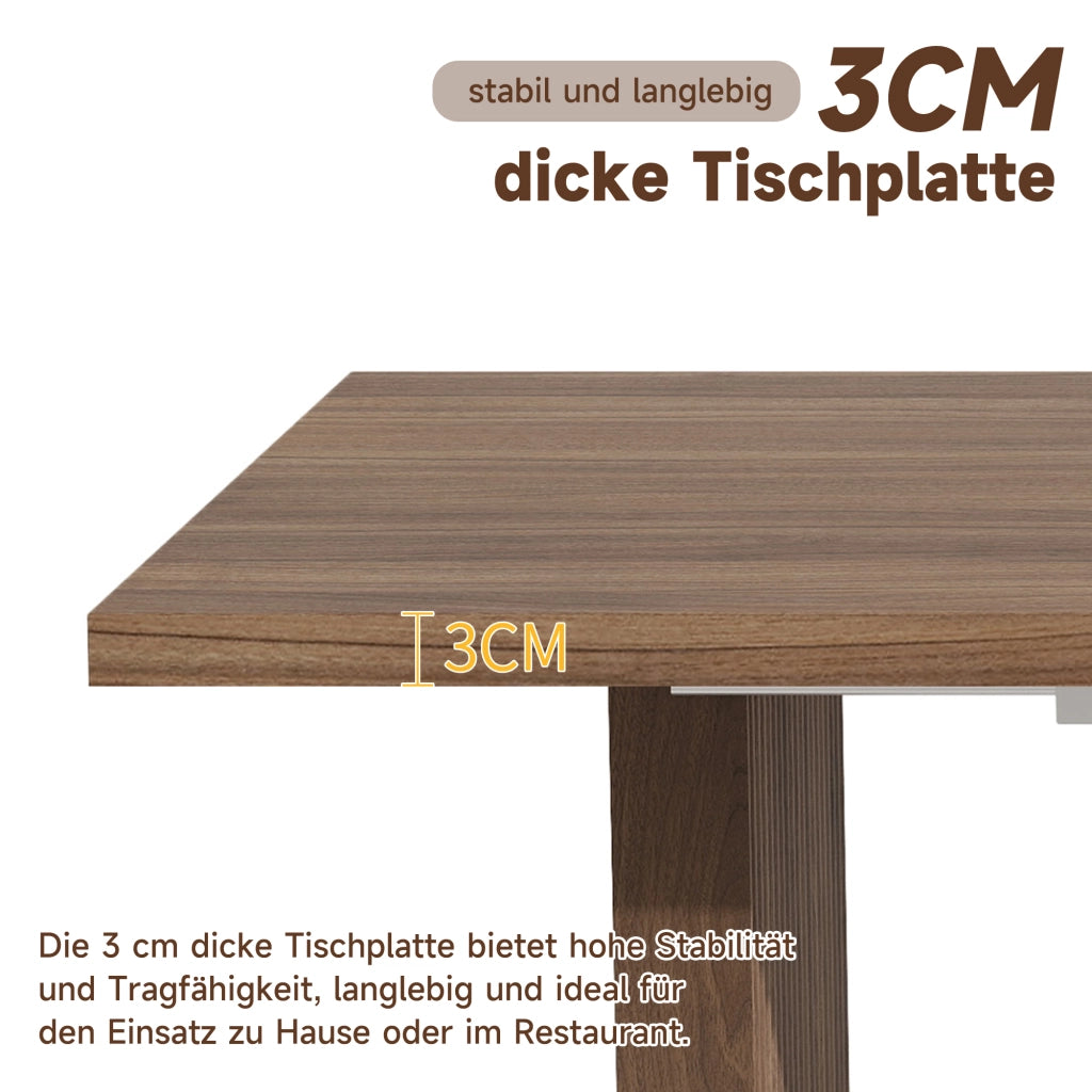 Tavolo da Pranzo Allungabile 140/200x90 cm ¨C Xylo ¨C Noce, Rettangolare, 6-8 Persone