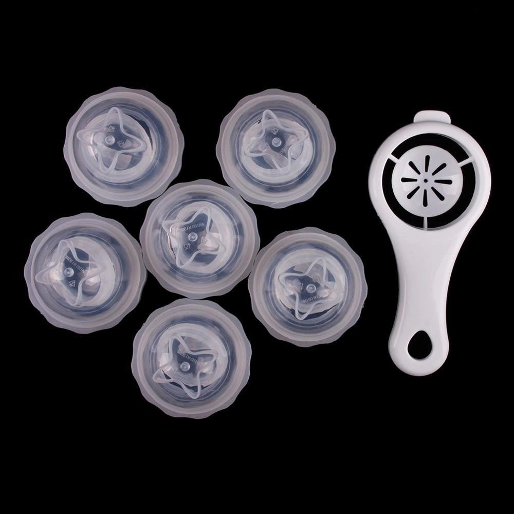 Trade Shop - Set 6 Pz Cucinare E Bollire Uovo Sodo Alla Coque Rompe Bolle Cucina Uova -