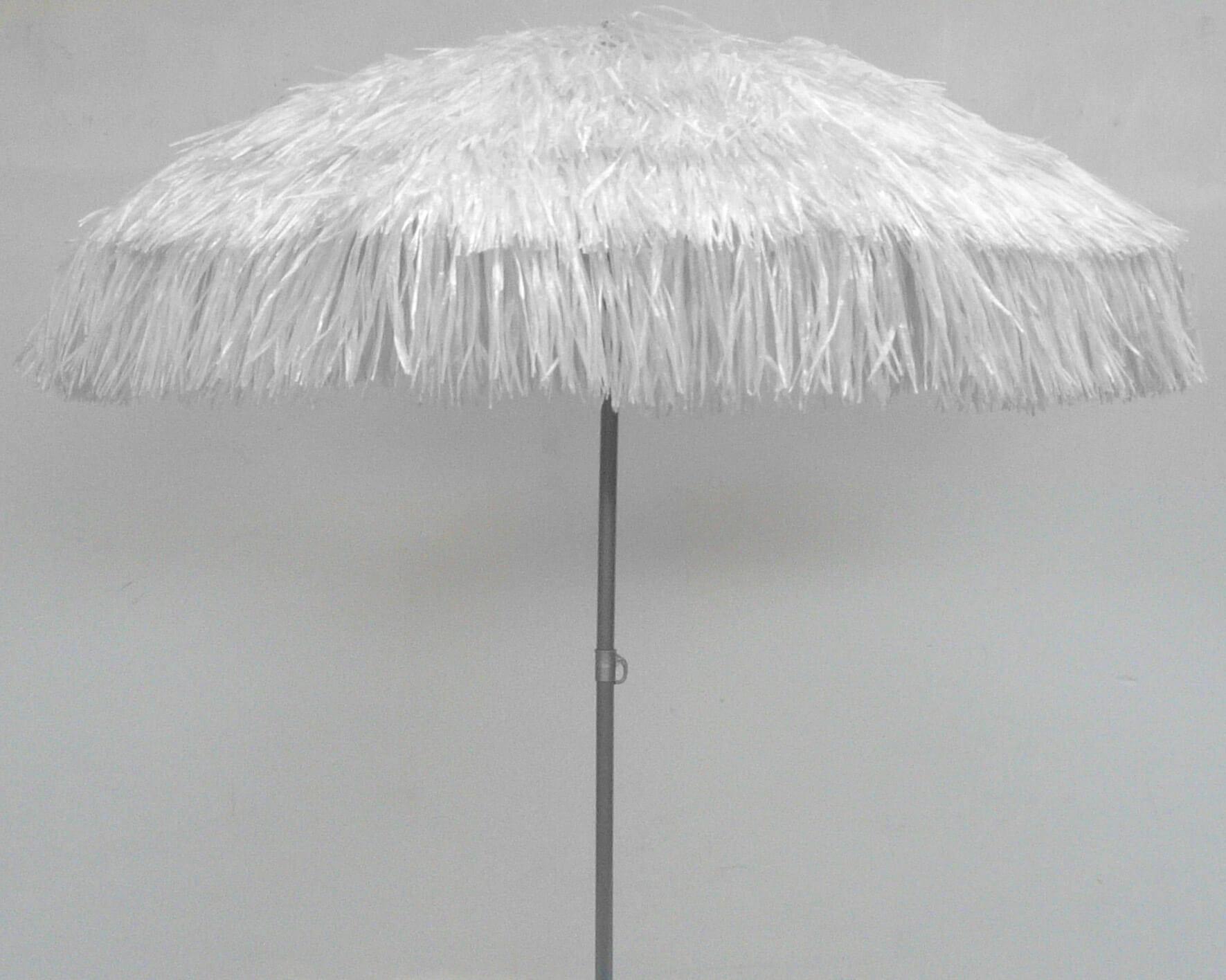 Ombrellone da Giardino Ø2 m Palo Ø33 mm in Acciaio Maffei Kenia Bianco