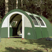 Tenda da Campeggio a Tunnel per 4 Persone Verde Impermeabile
