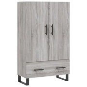 Buffet credenza cassettiera armadio mobile contenitore organizer cucina soggiorno salotto rovere Sonoma alto 69,5 x 31 x 115 cm legno ingegnerizzato grigio 02_0035388