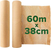 Pacchetto di cartone di isolamento per imballaggio - 38 cm x 60 m, dumper ecologico per articoli fragili