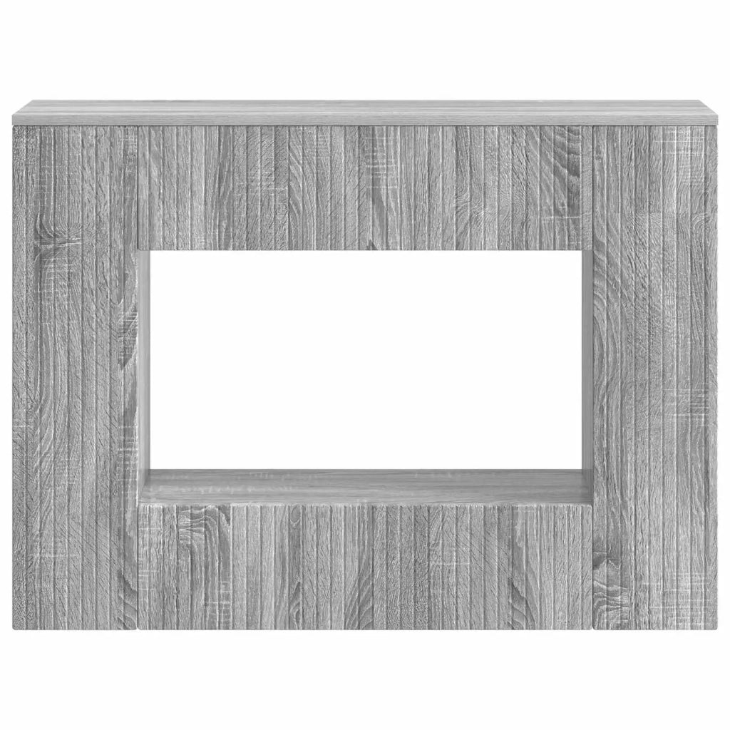 Tavolo consolle Rigato Sonoma grigia 101 x 29 x 74 cm 899883