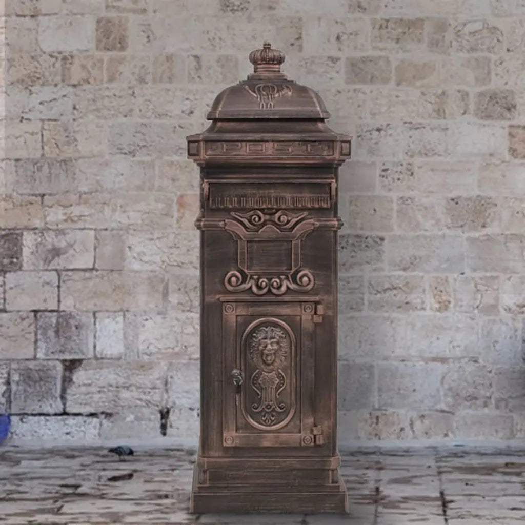 Cassetta della Posta in Alluminio Inossidabile Vintage Bronzo CFW1753205
