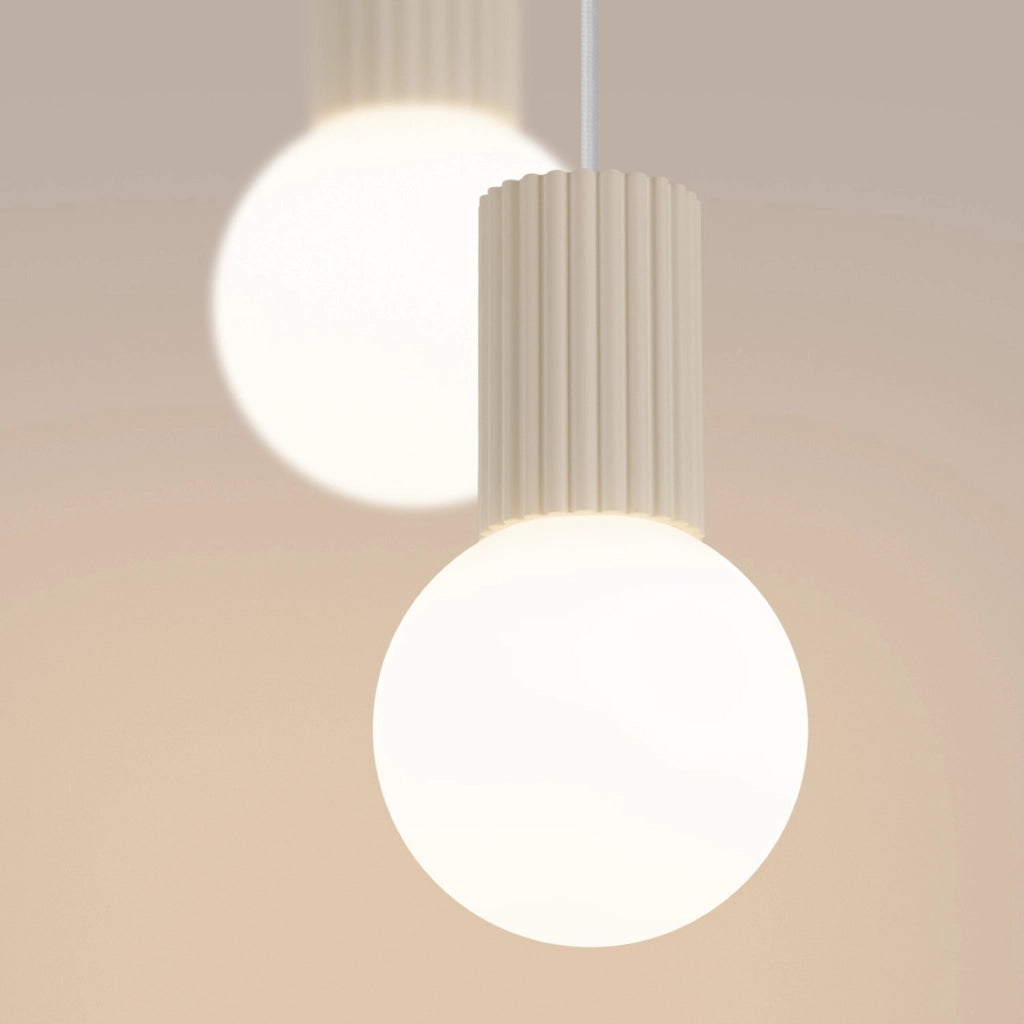 Lampada a sospensione HALO 2P beige