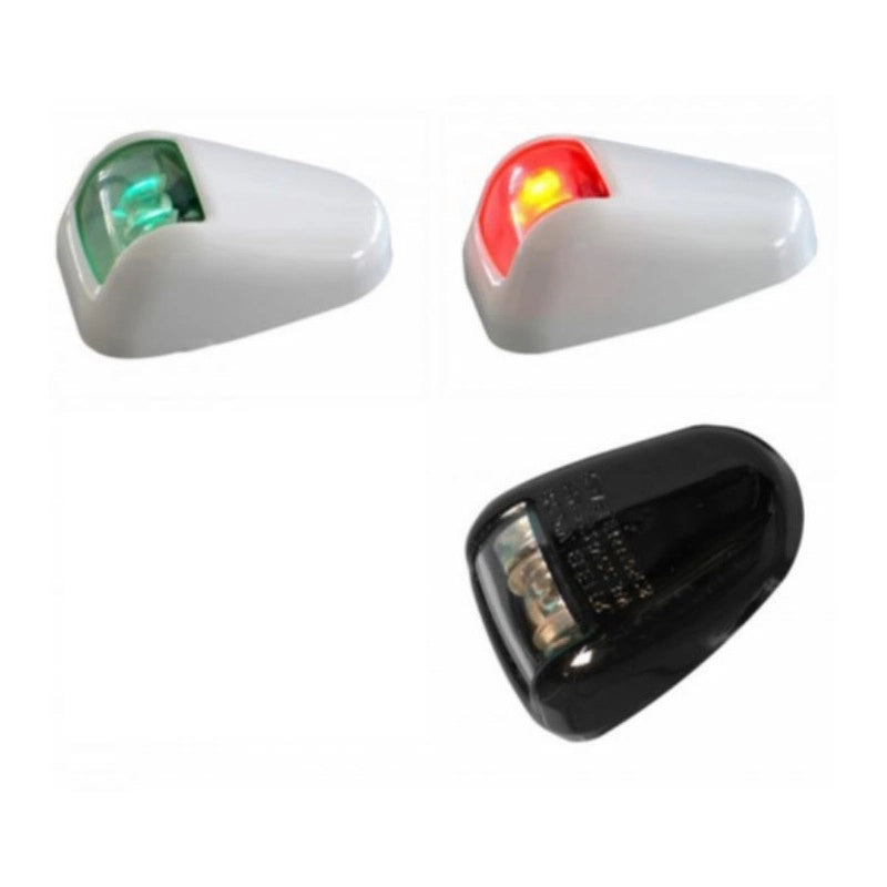FANALE A LED ROSSO 112,5° GREEN STARBOARD LIGHT WHITE CASE