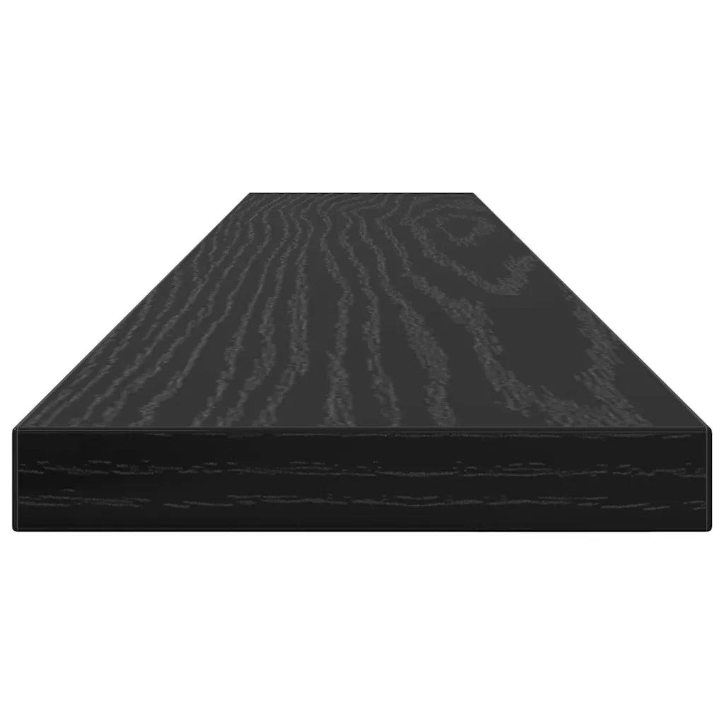 Scaffale 4 pcs Nero 60 x 10 x 1,5 cm Legno multistrato 875051