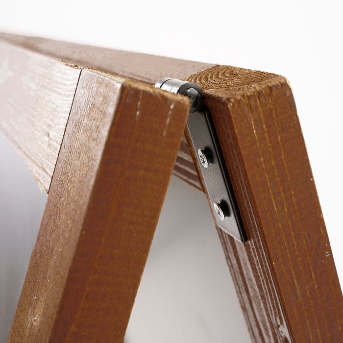 Lavagna a Cavalletto Magnetica 59x119 cm Cornice in Legno di Faggio Dark Wood