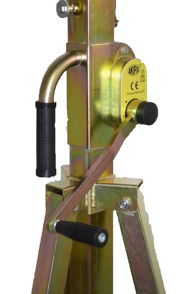 ALZALASTRE TELESCOPICO A CREMAGLIERA CON RUOTE 110x76 cm - 153h - AKIFIX