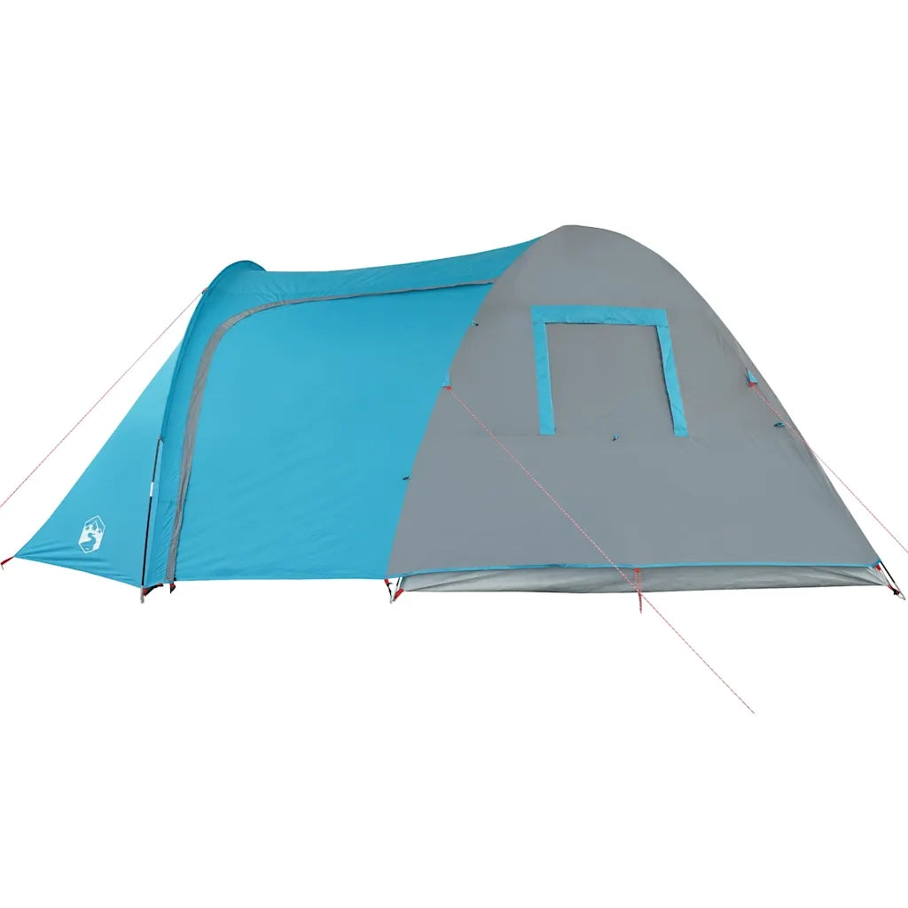 Tenda da Campeggio a Cupola per 4 Persone-Tenda per Escursionismo Blu Impermeabile 804845