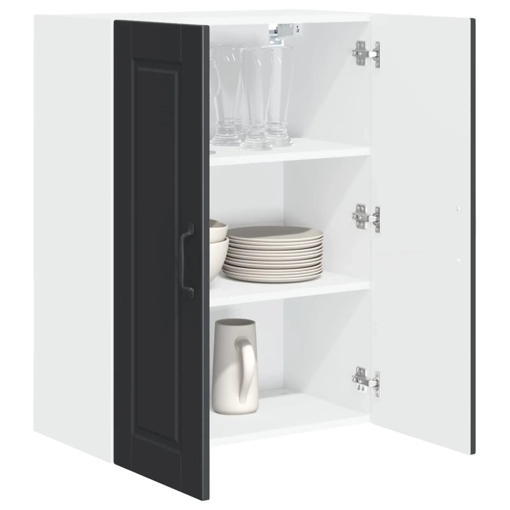 Armadietto a muro PORTO Nero 60 x 31 x 80 cm Legno multistrato