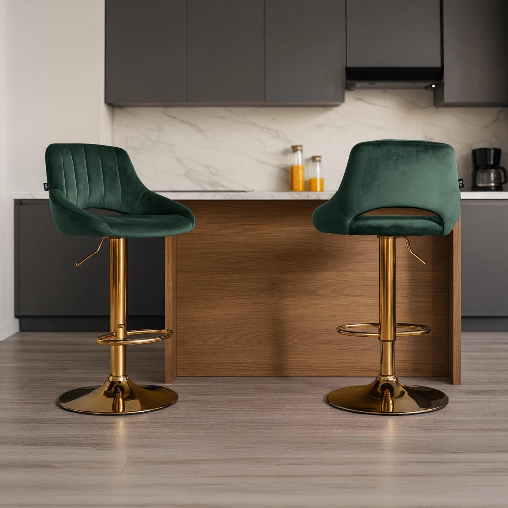 Set di 2 sgabelli da bar Milet velluto G 5