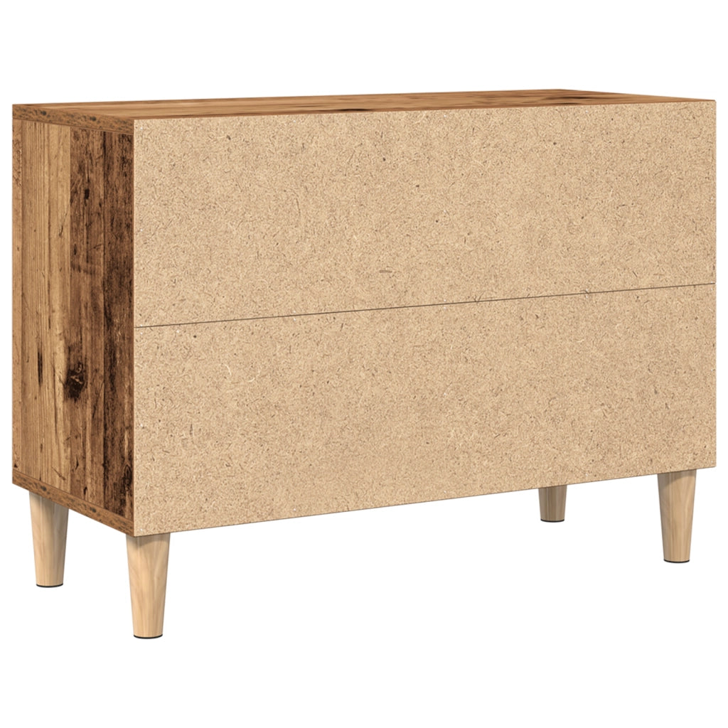 Mobile TV con gambe in legno antico 69.5x30x50 cm