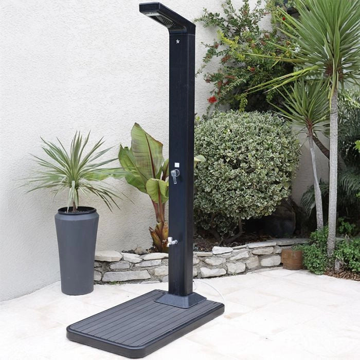 Piatto doccia 2 in 1 per doccia solare da giardino Solaris - Piatto Doccia 2 In 1 Per Doccia Solare Da Giardino Solaris Color Teak Colore: Legno