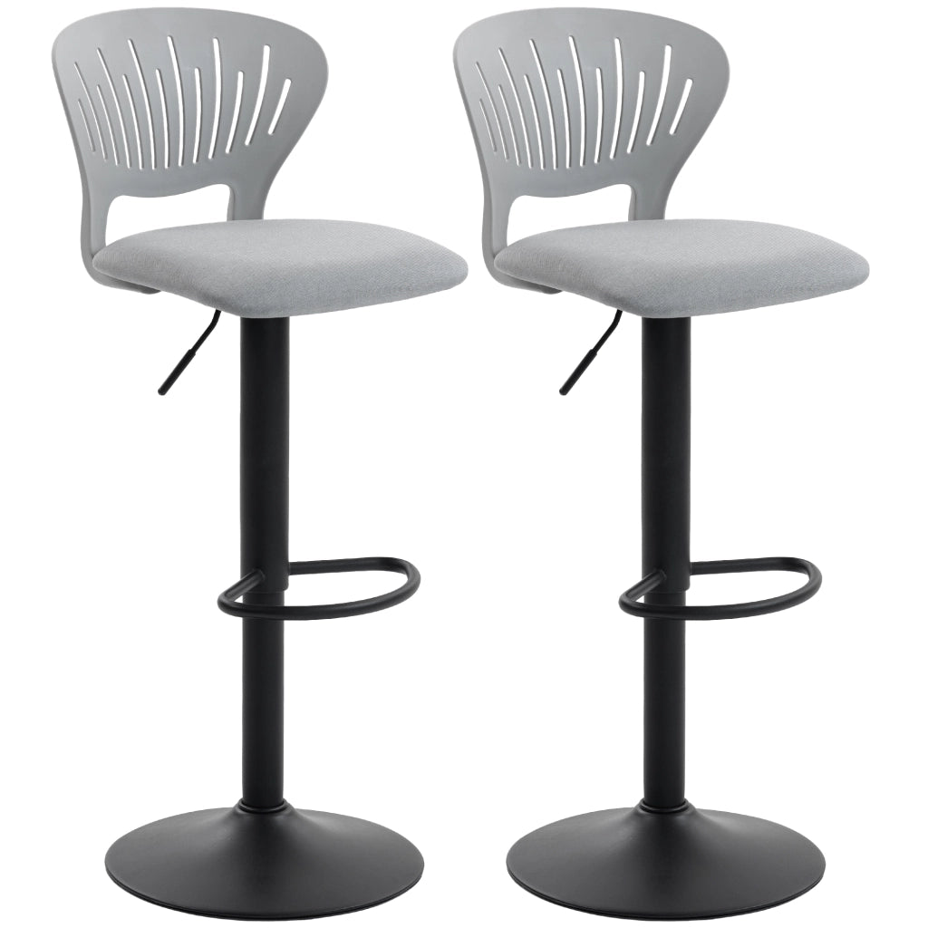 Sgabelli da Bar Regolabili in Altezza ¨C Minimal ¨C Grigio 84-105 cm