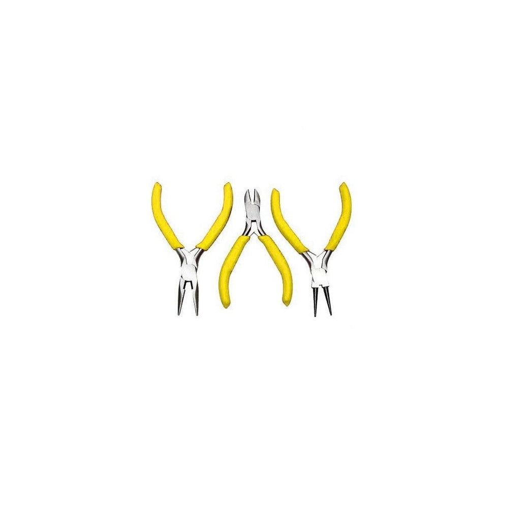 Trade Shop - Kit 3 Mini Pinze Per Elettronica Pinza Becco Universale Tronchese -