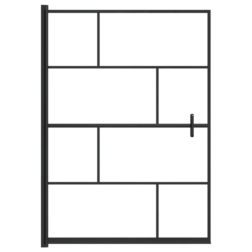 Pannello per Box Doccia in ESG 100x140 cm Nero CFW5760977