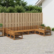 Set di divani da esterno 9 pcs Naturale