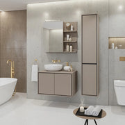 Set di 3 mobili da bagno collezione GOBI colore marrone.