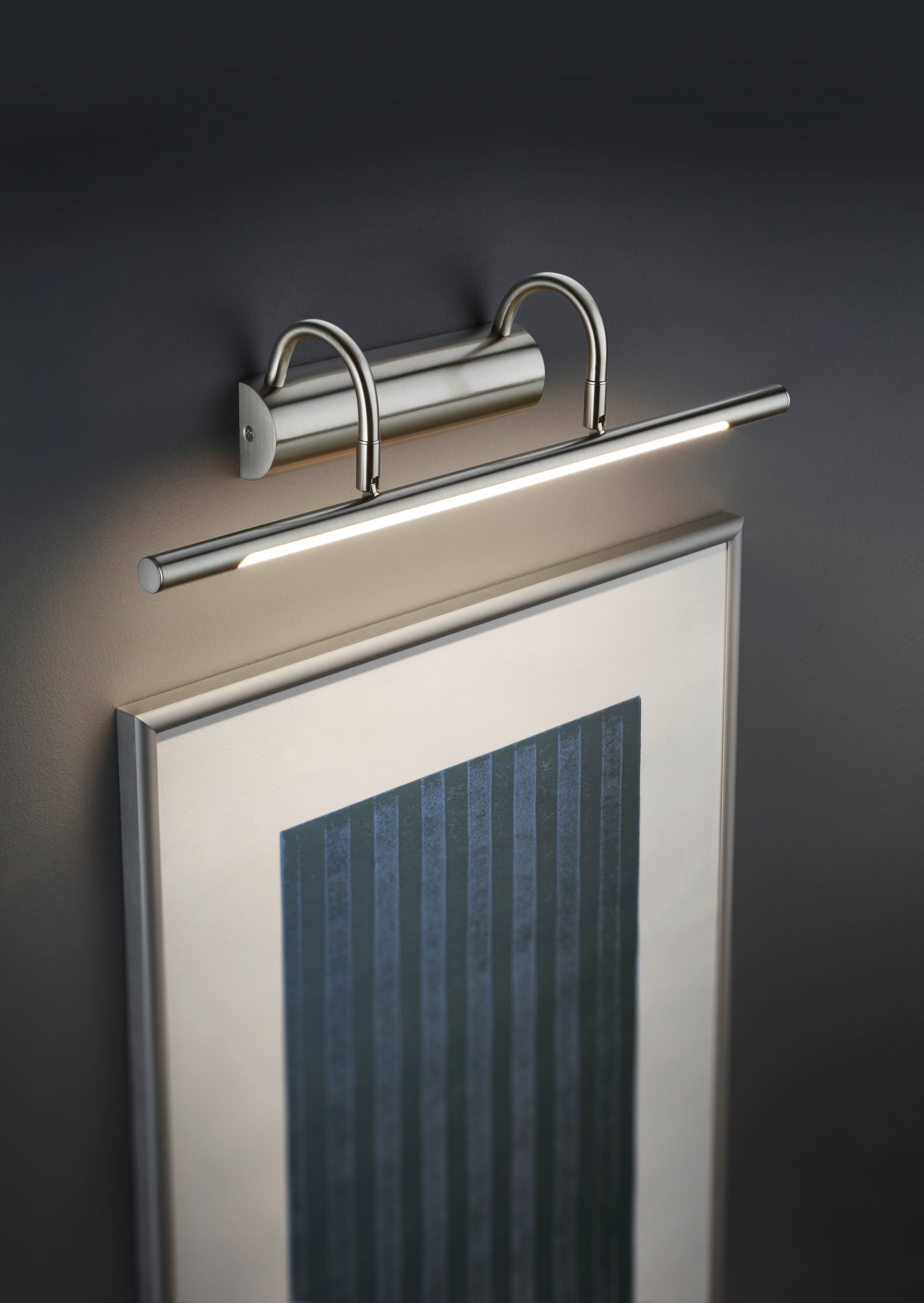 Applique da Interno a LED in Metallo Nickel Opaco