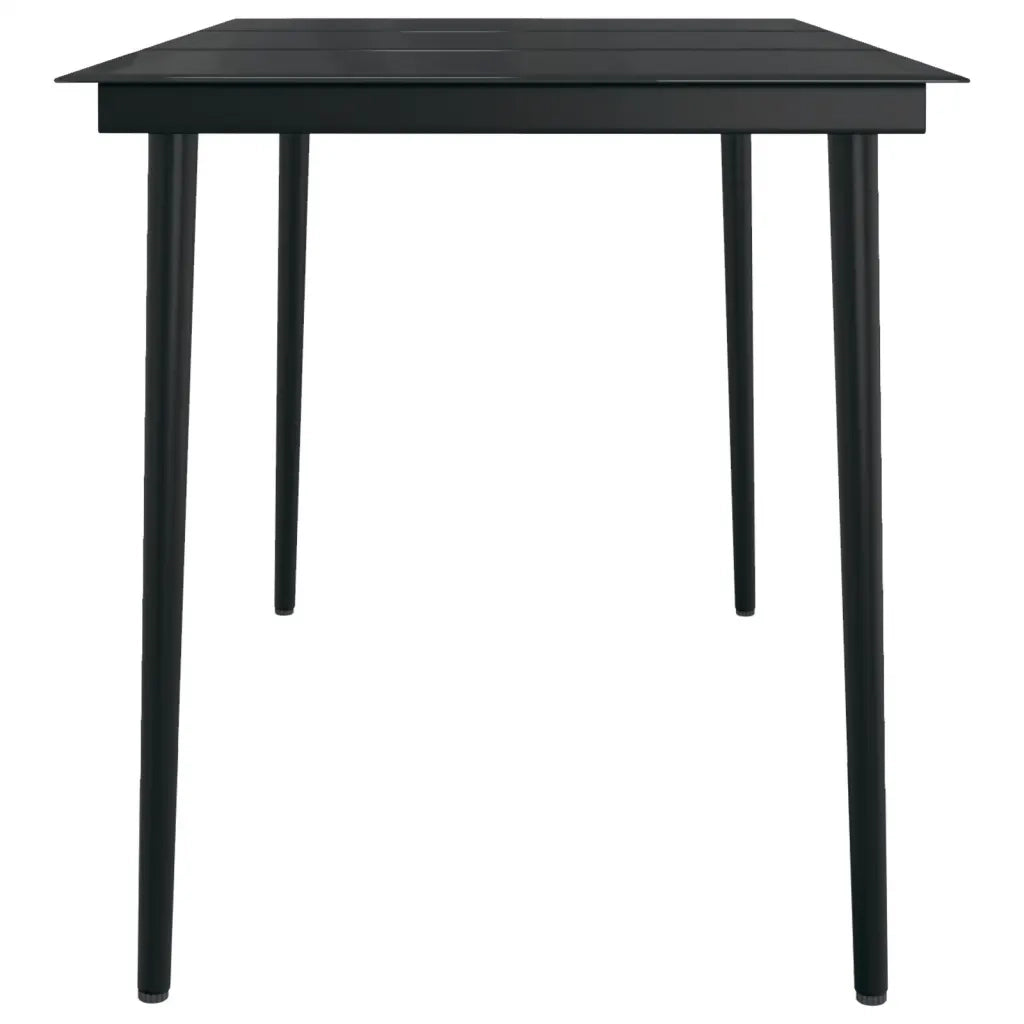 Set Mobili da Pranzo da Giardino 5 pz Nero cod mxl 36953