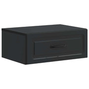 Mobiletto da notte a muro con cassetto Nero 49 x 34,5 x 20 cm 899297
