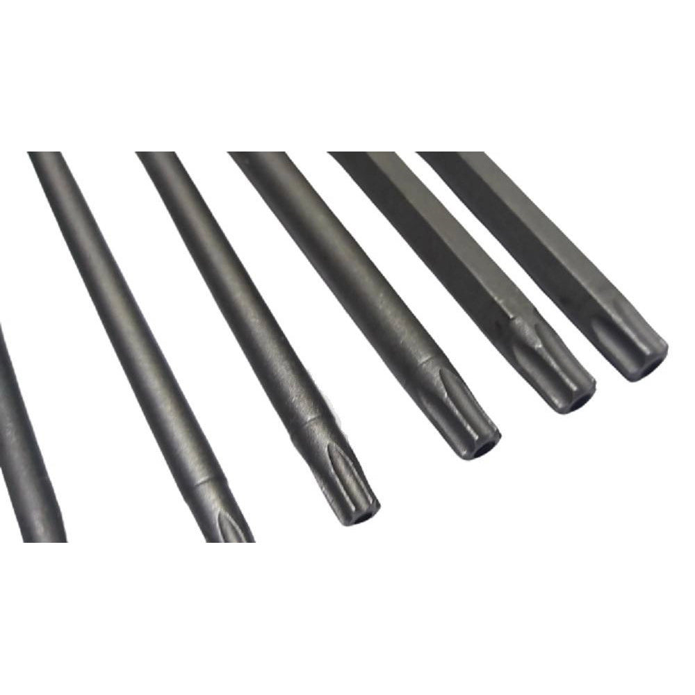 Trade Shop - Set 11 Inserti Da T6 A T40 100mm Cacciaviti Torx Per Avvitatore Esagonale 1/4" -