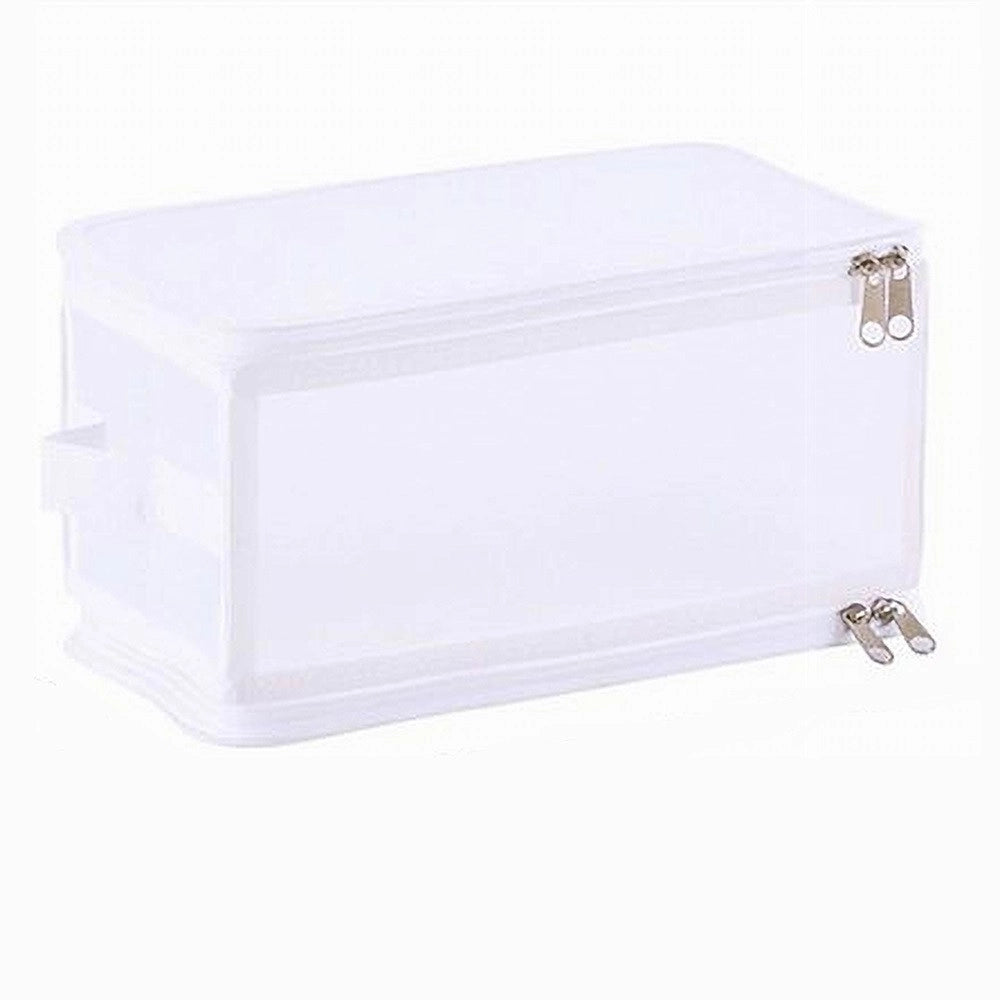 Trade Shop - Box Scatola Salvaspazio Portatutto Contenitore Organizer Armadi 30x28x15cm 59972 -