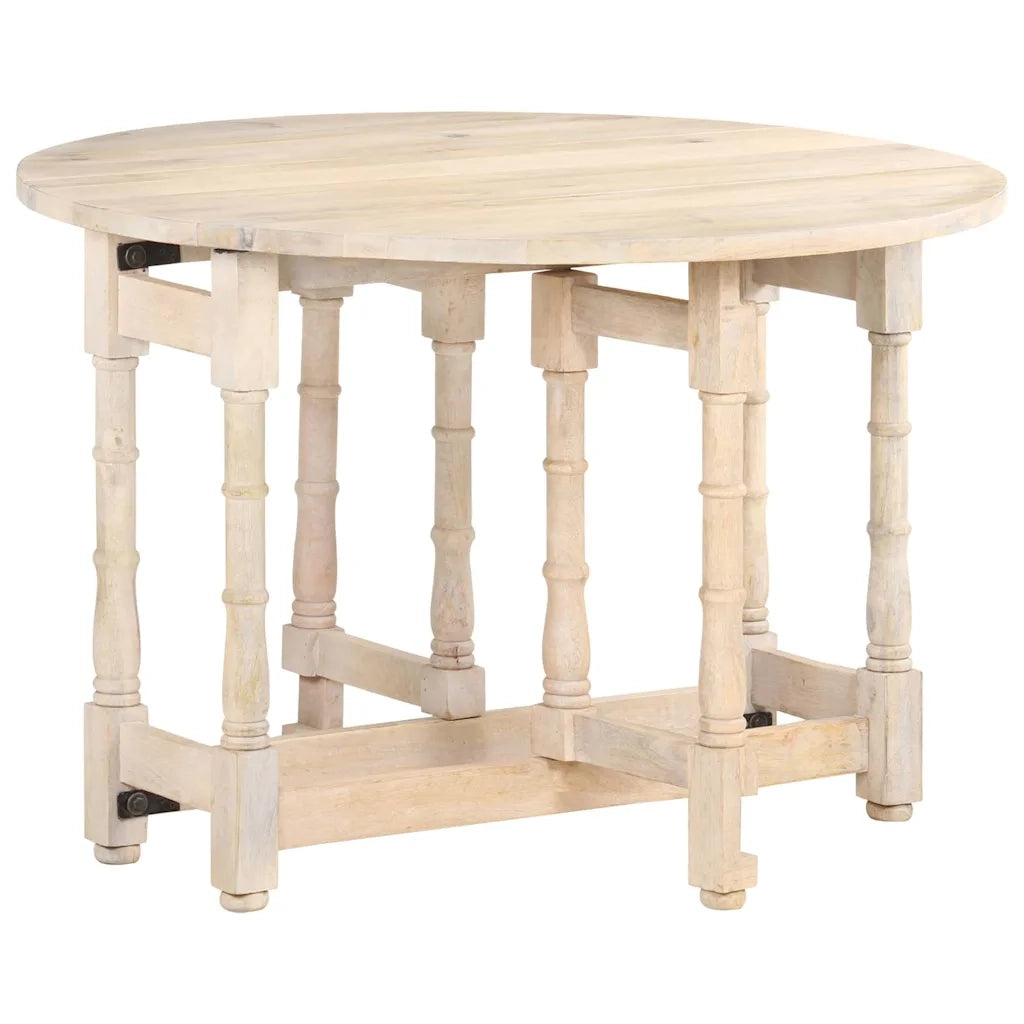 Tavolo da Pranzo Rotondo 110x76 cm in Legno Massello di Mango 321700