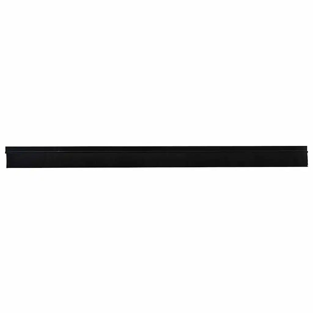 Spazzole per porte autoadesive 12 pcs Nero 100 cm