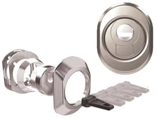 DEFENDER MAGN. BKL M3 CR. SAT. CON VASCHETTA IN ACC. FILETTATA REGOL.- - mm.50x28h. interasse mm.38 (BKL/M3/19/28/ZCS) - 1 pezzi CIPIERRE