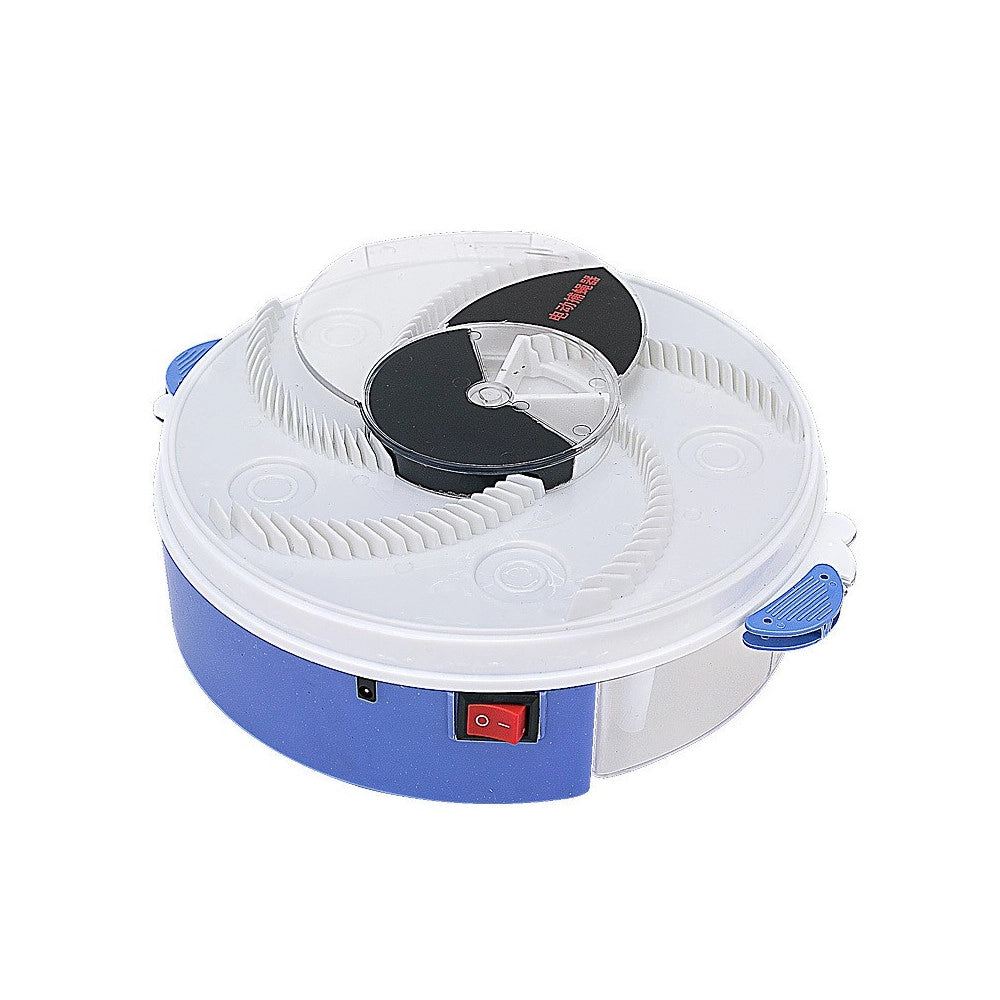 Trade Shop - Trappola Elettronica Per Mosche Zanzare Repellente Insetti Esca E Disco Rotante -