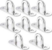 Occhielli in acciaio inossidabile per fissaggio a parete e soffitto - Set da 8 pezzi