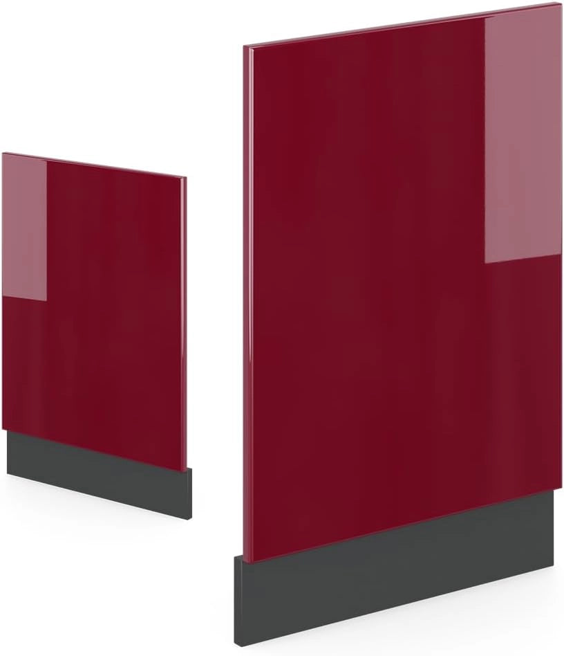 Pannello frontale R-Line, Rosso, 45 cm Senza piano di lavoro, per la libera combinazione all'interno di sistemi cucina modulari