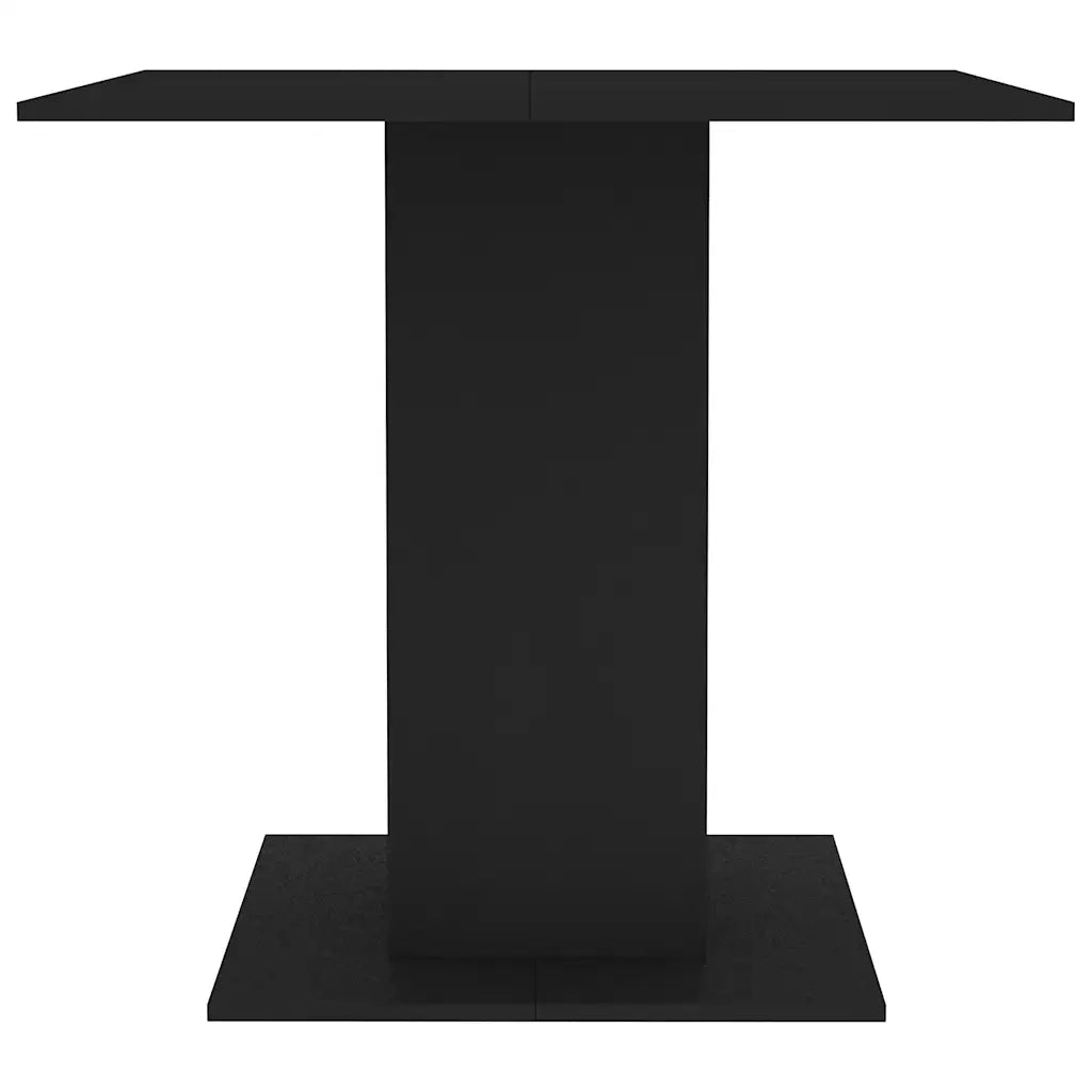 Tavolo da Pranzo Nero 80x80x75 cm in Legno Multistrato 800253
