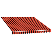Tenda da Sole | Tenda parasole in Tela Arancione e Marrone 3x2,5 m
