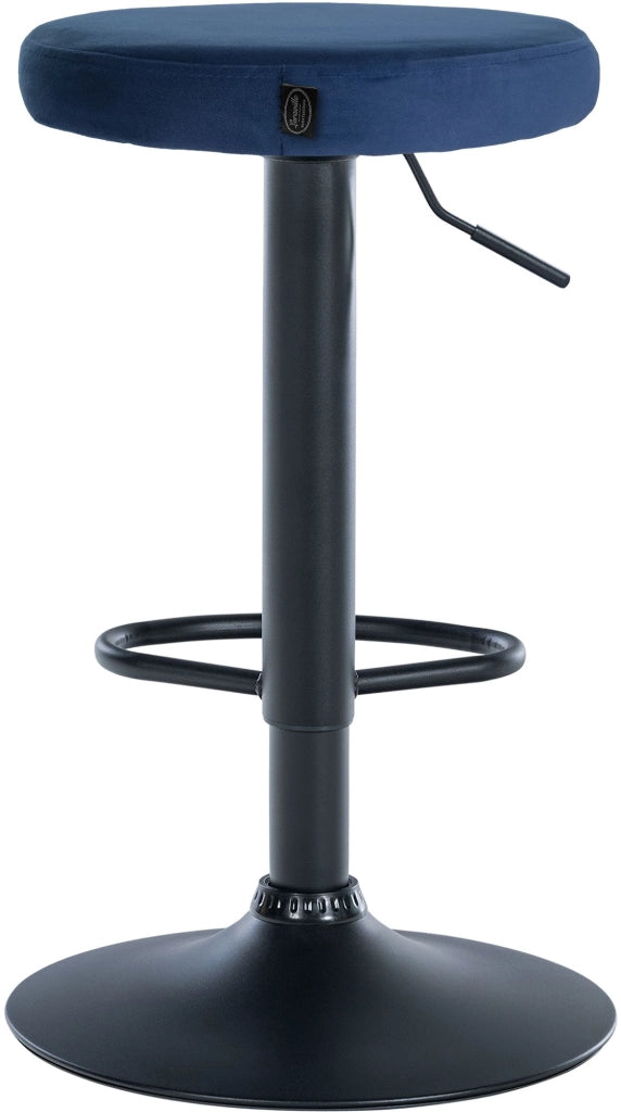 2er Set Barhocker Ponte Samt schwarz