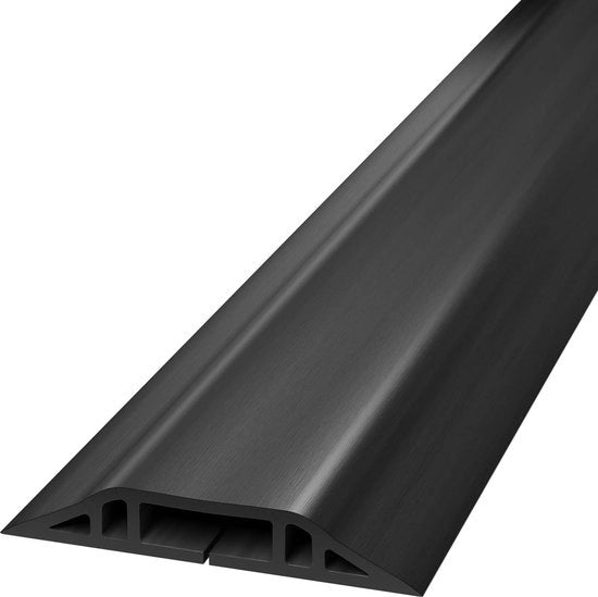 Cavo in PVC flexibile da 2 metri - Per 3 cavi - Resistente alle abrasioni - Antiscivolo - Nero