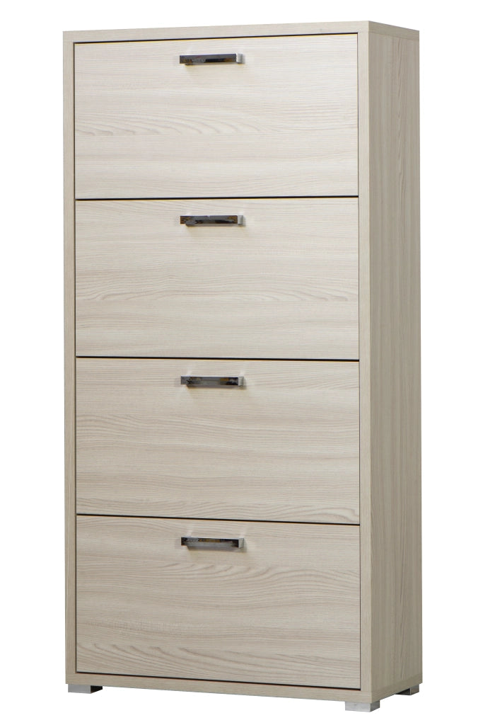 3280OLM Scarpiera Montata 4 Ante a ribalta Doppie Spessore 25mm finitura olmo 75,3 L x 151,8 H x 33 P