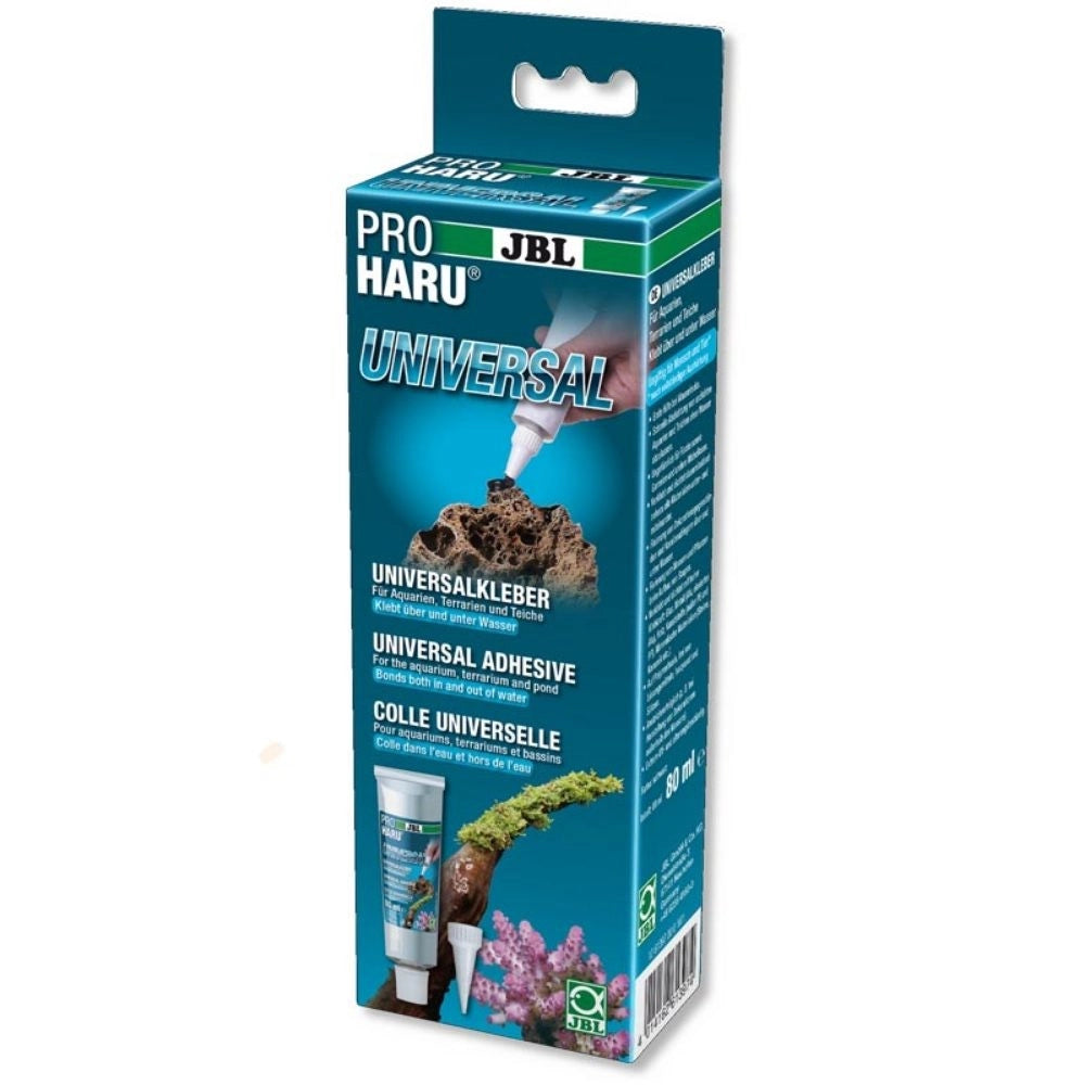 JBL Pro Haru Universal 80ml - Collante Universale Per Impermeabilizzare, Incollare E Fissare Vetri E Decorazioni