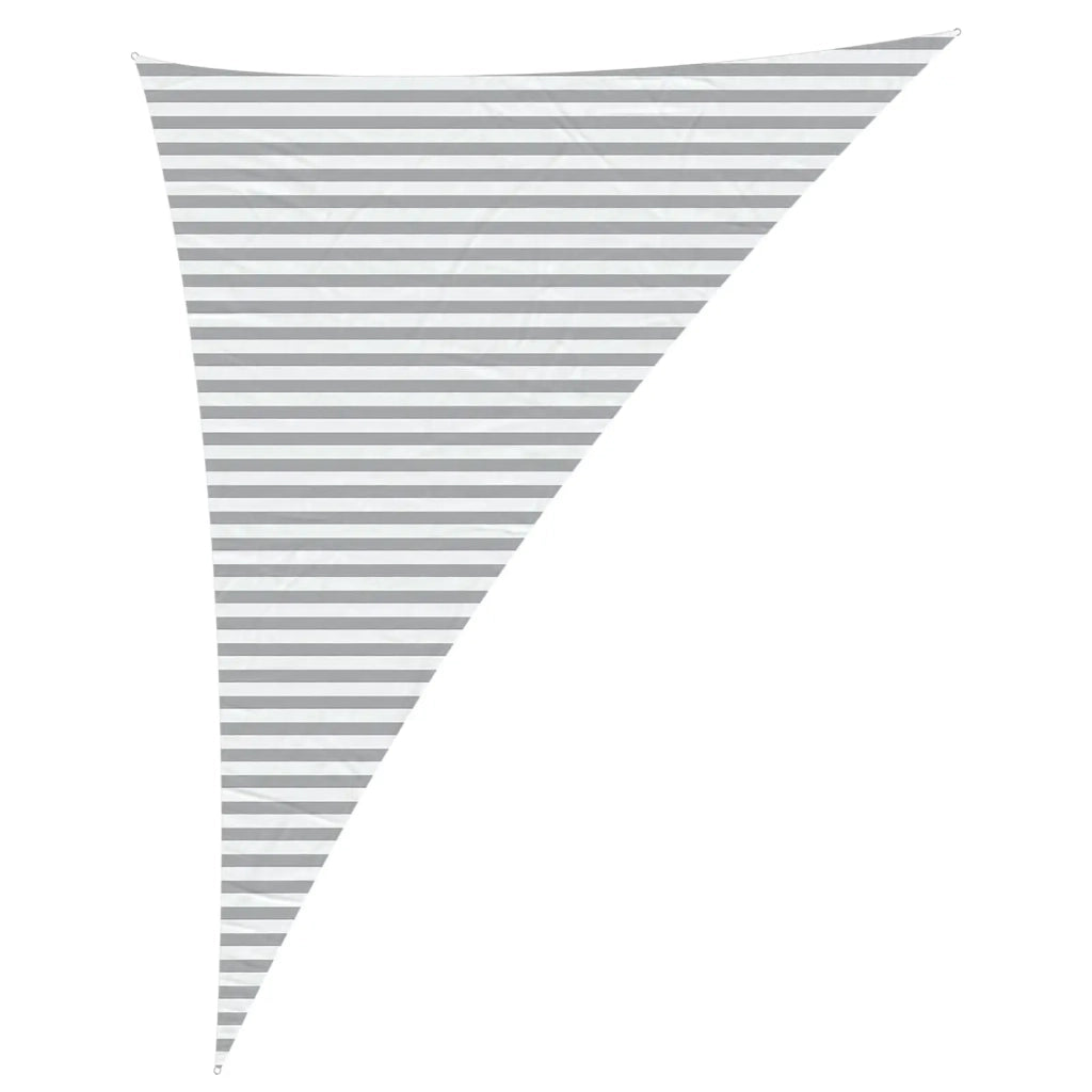 Vela da ombra solare Grigio chiaro e bianco 4 x 5 x 6,4 m 42031212