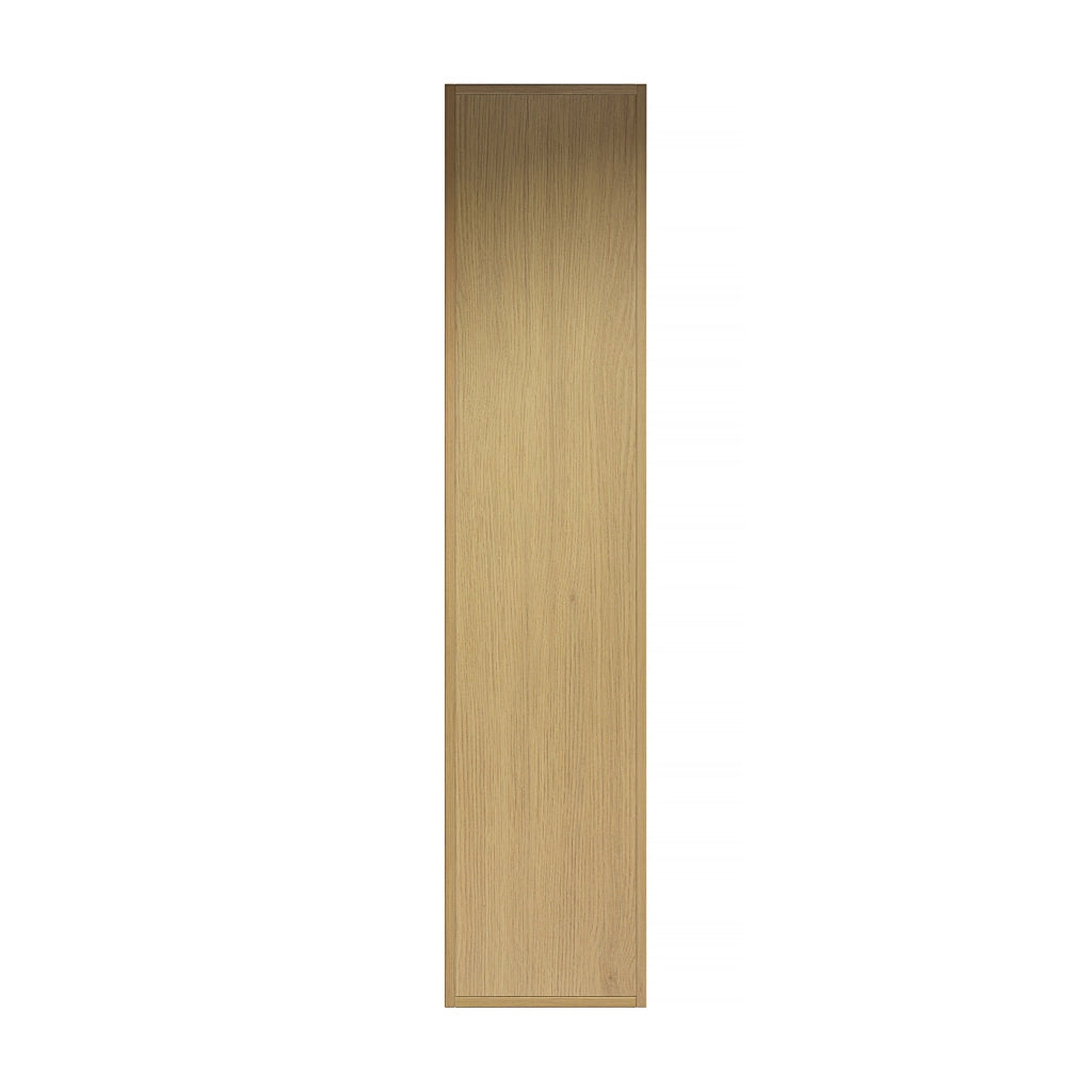 Armadietto da bagno con 2 ante e 1 vano aperto, per bagno, in multistrato, rovere dorato, 168 × 43 × 17 cm