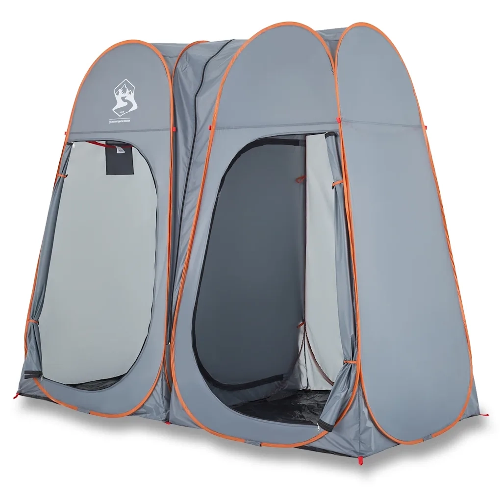 Tenda Privacy Pop-Up - Tenda da esterno Grigio e Arancione Impermeabile 994623