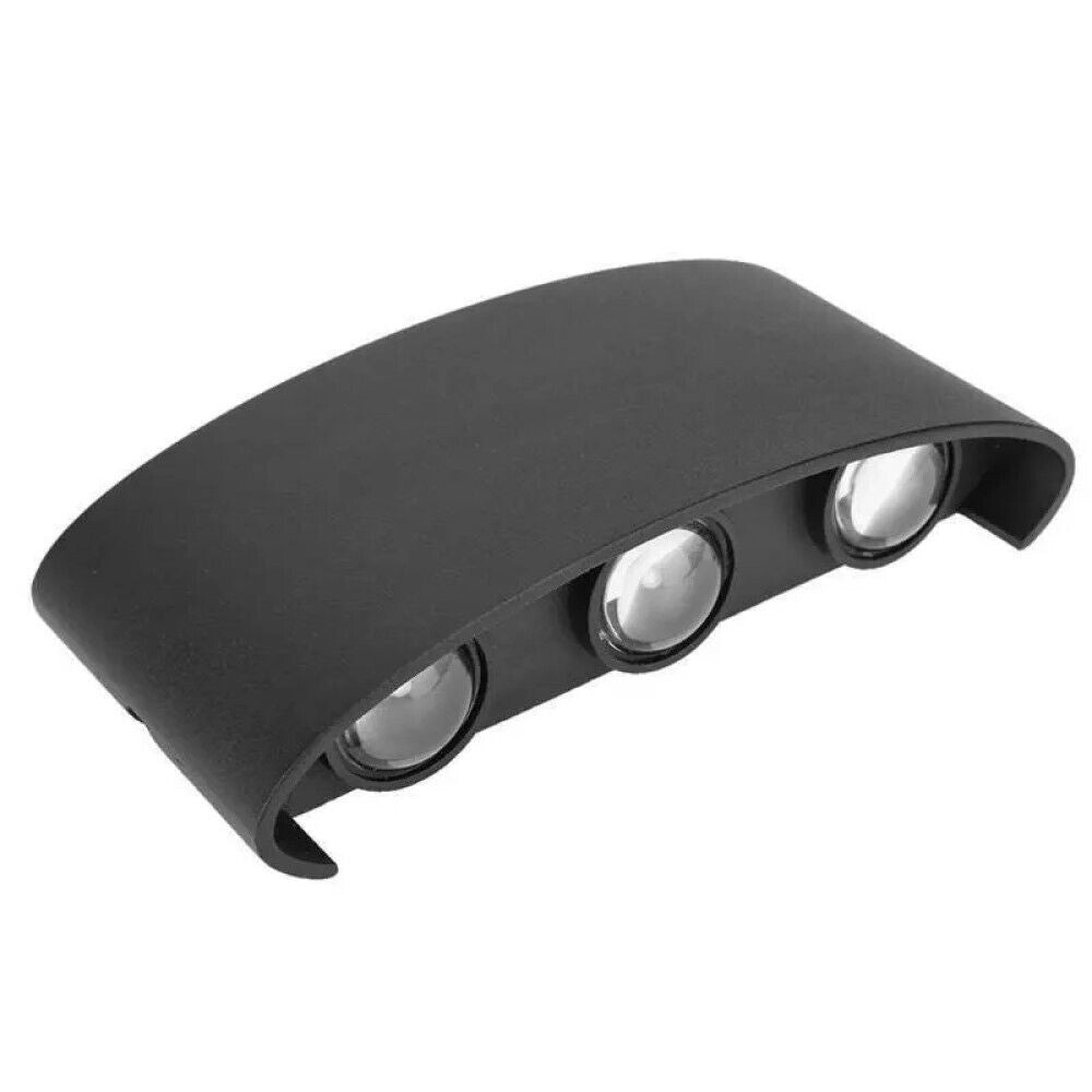 APPLIQUE PLAFONIERA LED 12W FARO FARETTO LAMPADA DA PARETE MURO DOPPIA LUCE 6500K