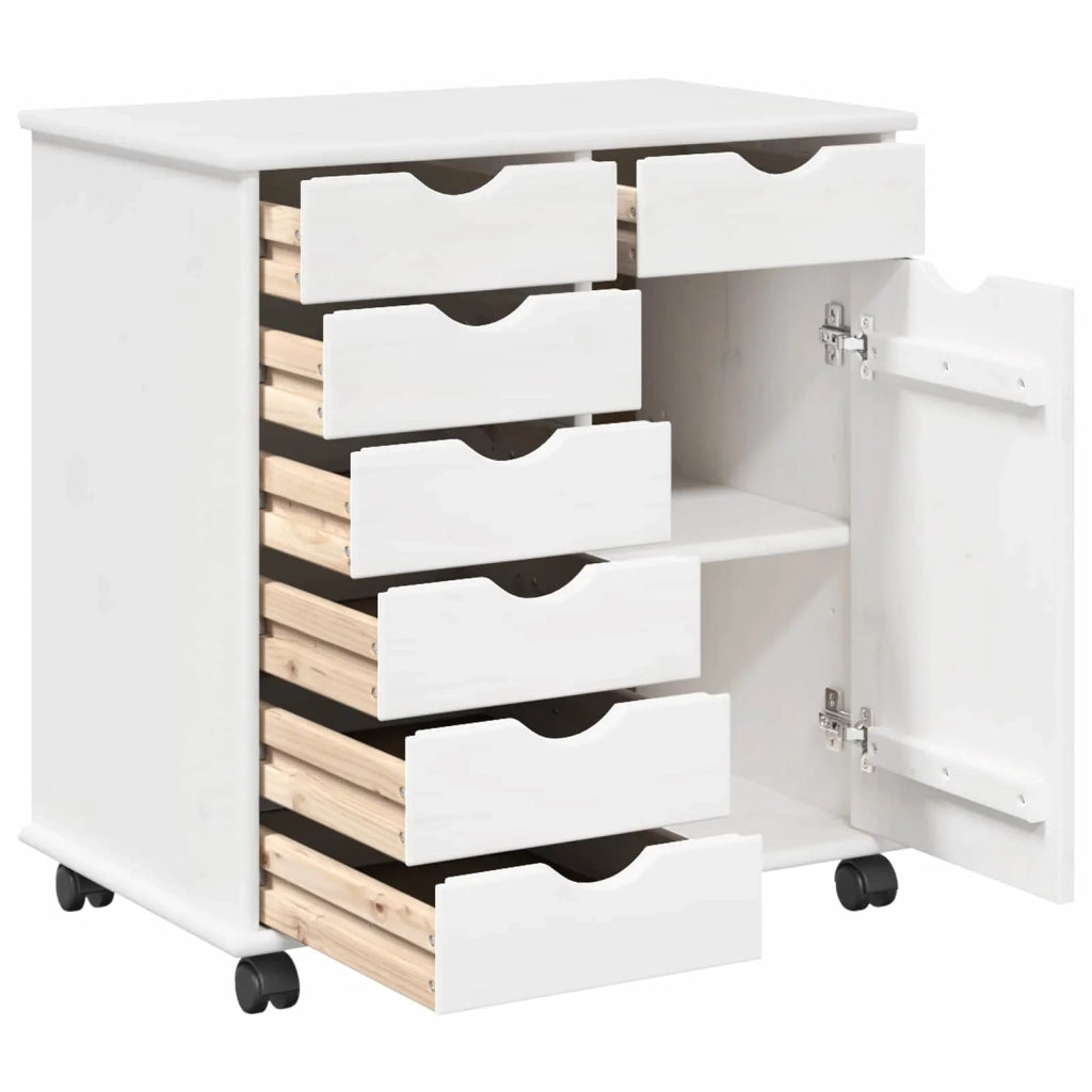 Mobile con Ruote con ruota Bianco 63,5 x 39 x 65,5 cm 42028377