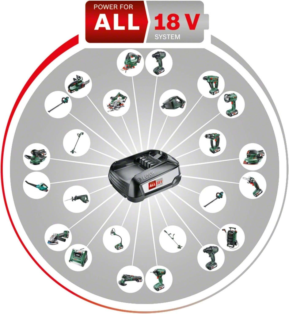 Bosch Home and Garden 1600A01T9S Starter Set Costituito da Batteria e Caricabatteria, 18 V