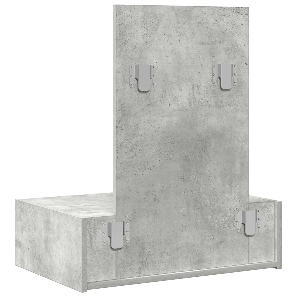 Toeletta | Tavolo da Trucco Grigio 60 x 40 x 70 cm Legno multistrato