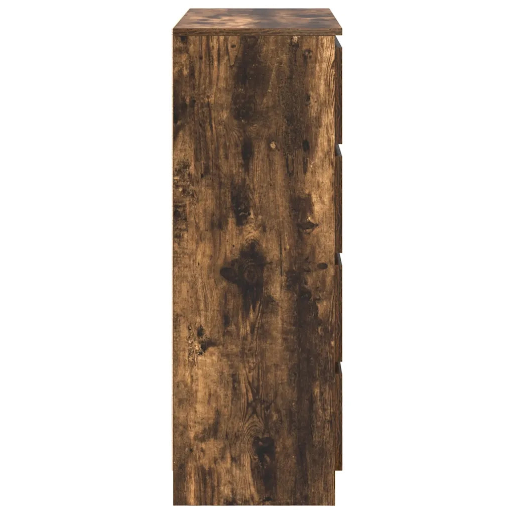 Credenza Rovere Fumo 80x35x99 cm in Legno Multistrato 3328484