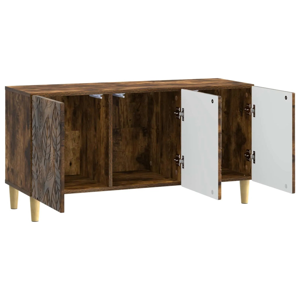 Mobile TV 99 x 34,5 x 50 cm Rovere Fumo Legno ingegnerizzato 895180